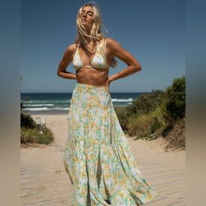 Billabong x Sun Chasers Floral Maxi Skirt